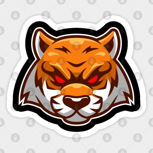 Tiger Sticker by mightyfire